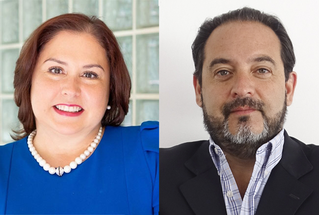 Gloria Maldonado y Andrés Rebolledo.